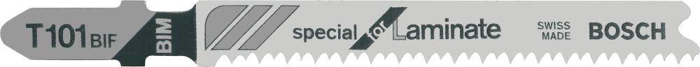 Produktbild von BOSCH Stichsägeblatt T 101 BIF VE à 5 Stück Special for Laminate 2608636431 3165140393416