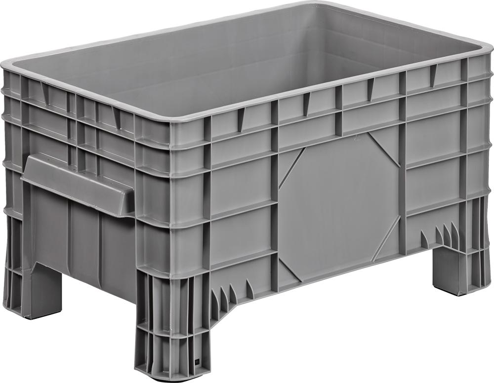 Produktbild von Alpha Paletten Großbehälter PE stationär B1040xT640xH590 mm grau Vol. 285 l Boden/Wände ge 195 4332163874300