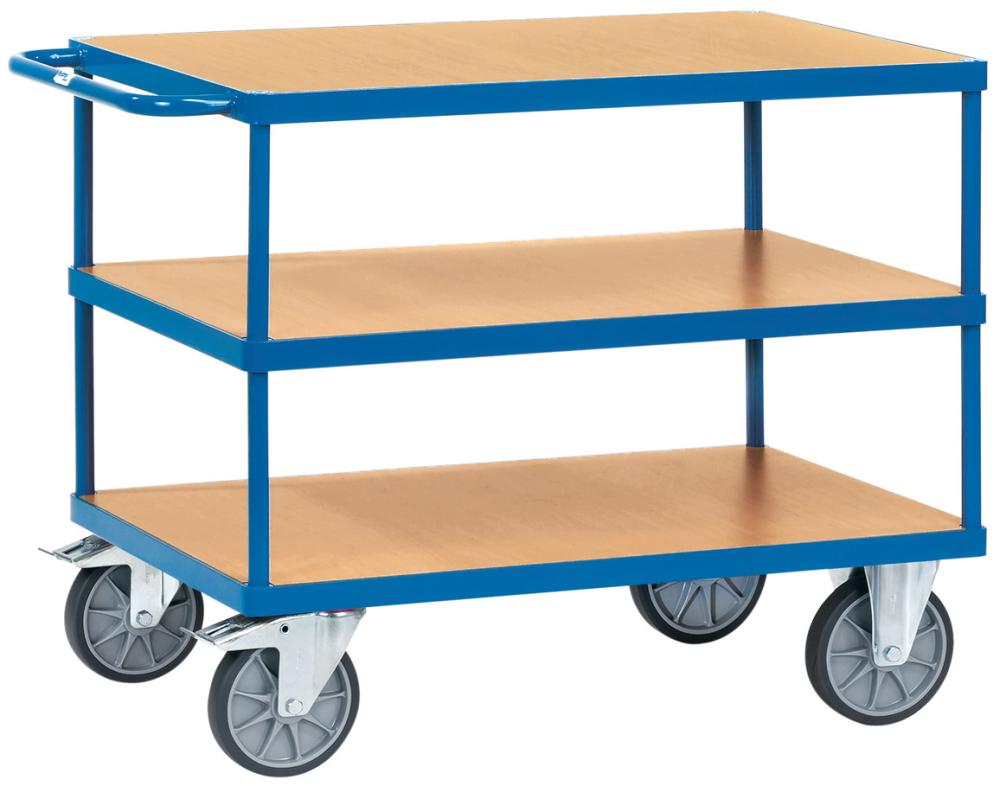 Produktbild von fetra Tischwagen 2421 500kg 3 Böden 1000x600mm 2421 4017976024219