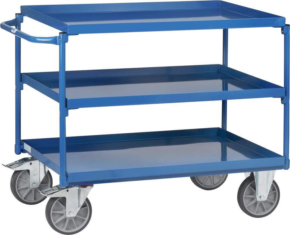 Produktbild von fetra Tischwagen 4830 400kg 3 Wannen 850x500mm 4830 4017976048307