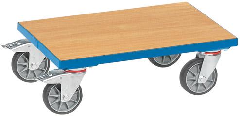 Produktbild von fetra Eurokasten-Roller 13582 250kg 605x405mm Holz 13582 4017976135823