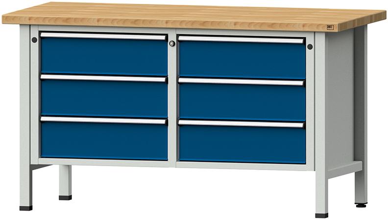 Produktbild von Anke Kastenwerkbank 1500 108 V 40 MM TYP 300380/840 MM 7035/5010 9990010033 4014641002855