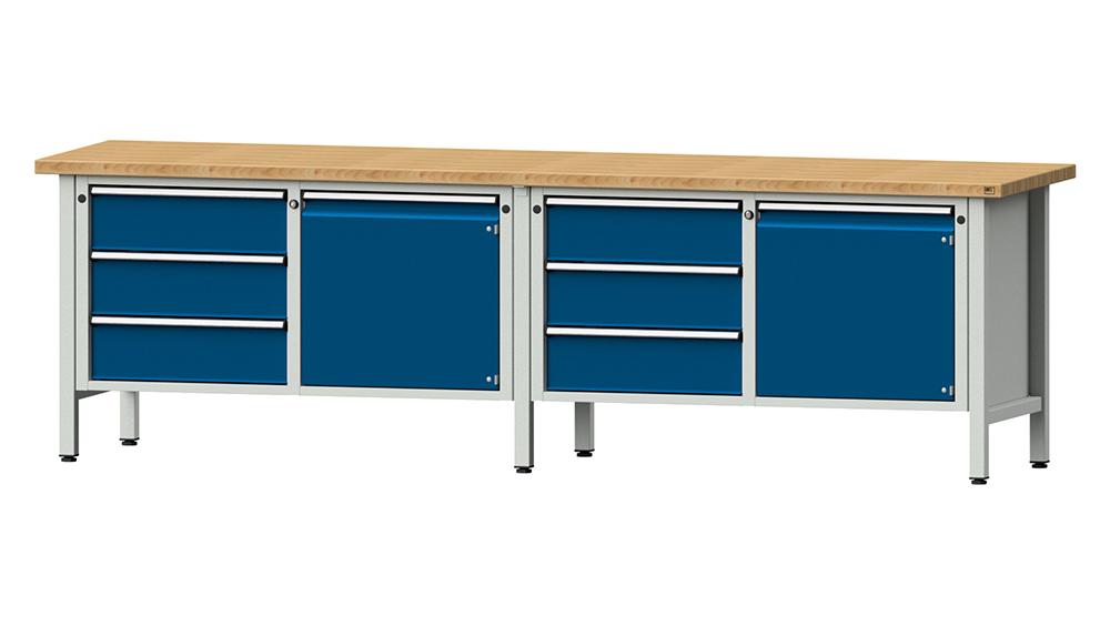 Produktbild von Anke Kastenwerkbank 2800 106 V 40 mm 840 mm 7035/5010 9990030017 4014641006655