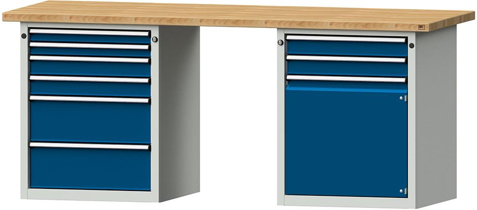 Produktbild von Anke Kombiwerkbank 2000 851 V 40 mm 840 mm 7035/5010 9990280056 4014641035273