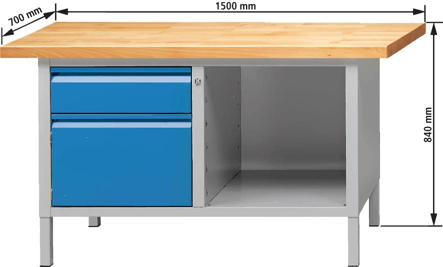 Produktbild von Anke Kastenwerkbank 1500 MM TYP 510040/Modell 109 E 9991050041 4014641052997
