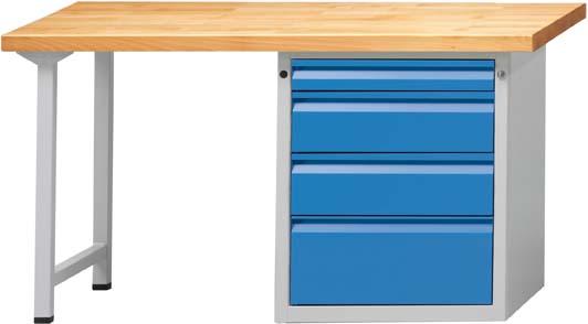 Produktbild von Anke Kombiwerkbank E 1500 MM MODELL 807 E- RAL 7035/RAL 5012 9991070049 4014641054991