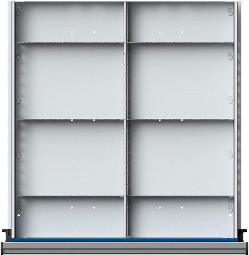 Produktbild von Anke Schubladeneinteilungssatz für FH 90-150mm 1/2 Teilung für Schublade B500xT540 mm 901901 4014641061463