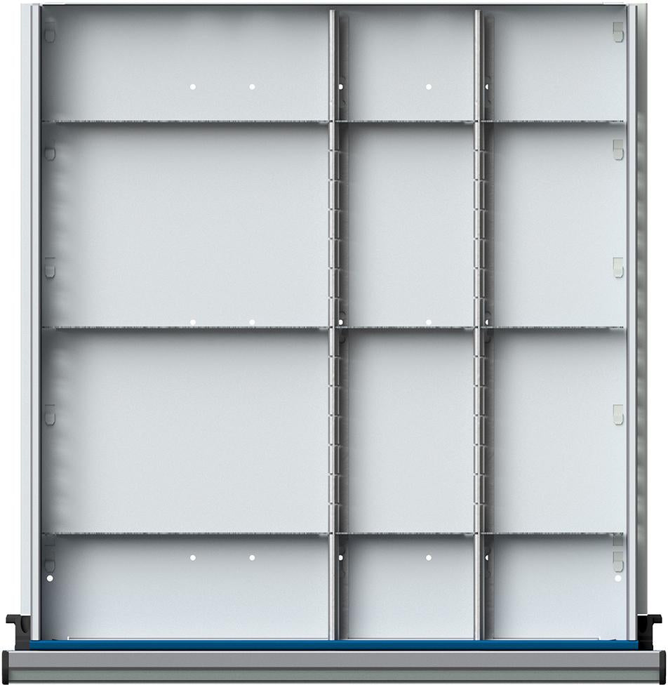 Produktbild von Anke Schubladeneinteilungssatz für FH 180-360mm 1/2 bis 1/4 Teilung für Schublade B500x 901915 4014641061609