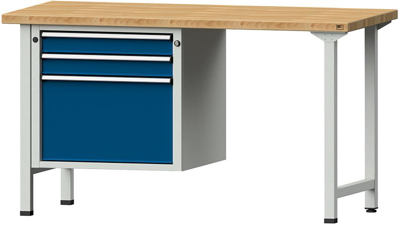 Produktbild von Anke Kombiwerkbank 1500 702 V 50 mm 850 mm 7035/5010 9990230115 4014641028893