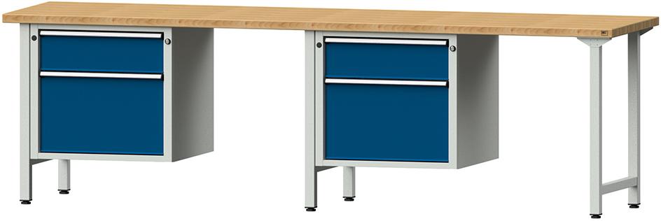 Produktbild von Anke Kombiwerkbank 2800 731 V 50 mm 850 mm 7035/5010 9990350099 4014641036416