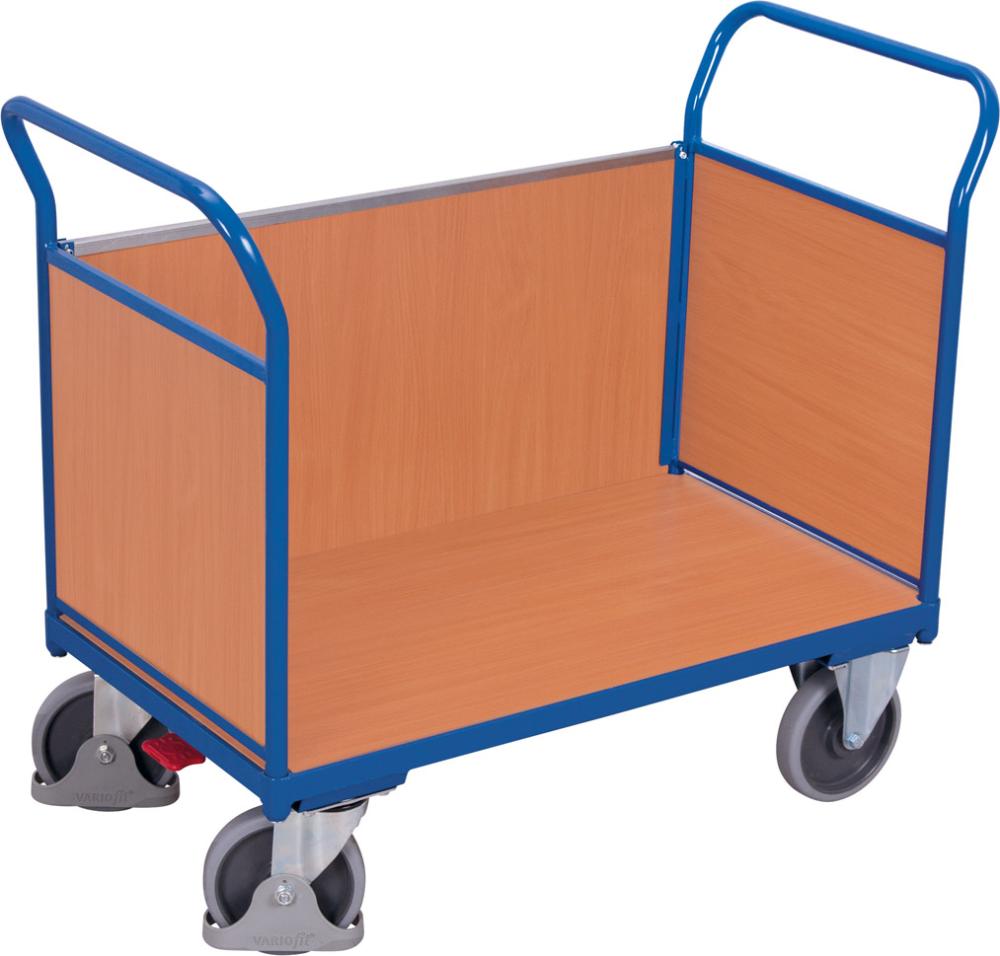 Produktbild von VarioFit Dreiwandwagen 500 kg 1000 x 675 mm Holz SW-700302 4035694000193