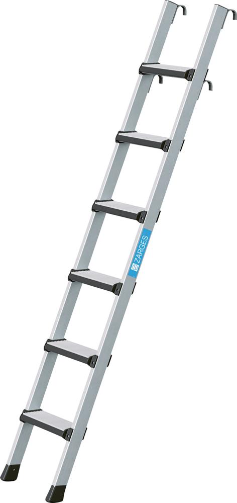 Produktbild von ZARGES Regaleinhängeleiter Z600 mit 6 gebördelten Stufen 41402 4003866414024