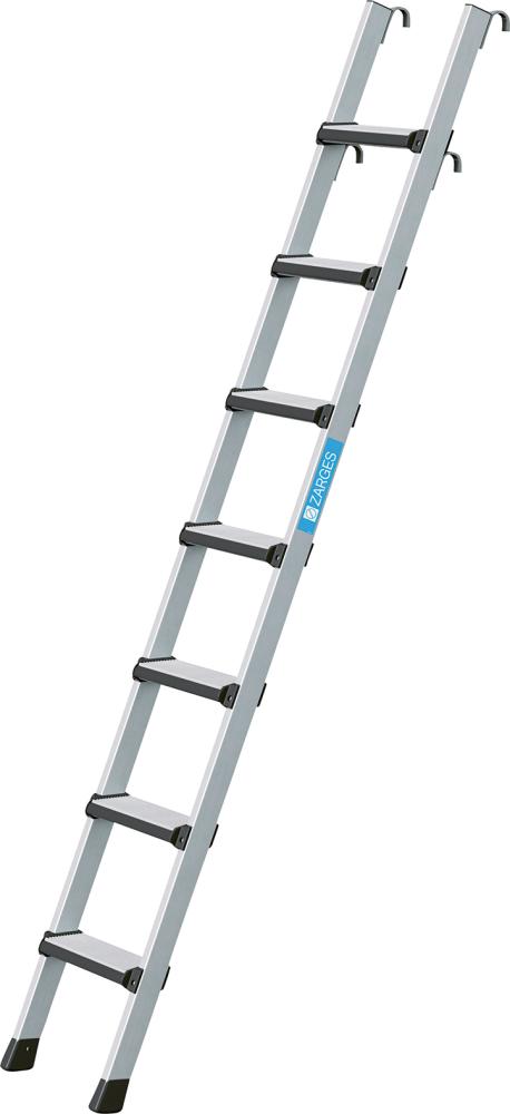 Produktbild von ZARGES Regaleinhängeleiter Z600 mit 7 gebördelten Stufen 41403 4003866414031