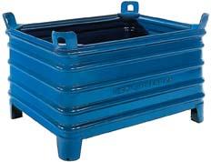 Produktbild von Hesonwerk Stapelbehälter RAL 5010 B1000xT800xH600 mm Nutzlast 2t Auflast 8t verstärkte 1565-2 4053569159340