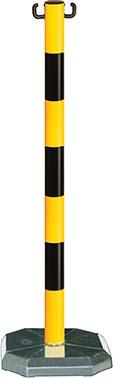 Produktbild von Urbanus Kettenpfosten Kunststoff leicht gelb/schwarz 2-13-048-12-0011 4050576142068