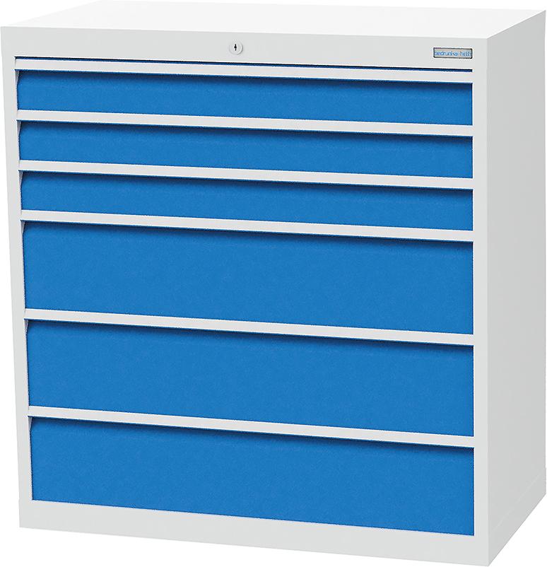 Produktbild von Bedrunka+Hirth Schubladenschrank T500 980 mm 6 Schubladen VA 90.303A 4050413006393