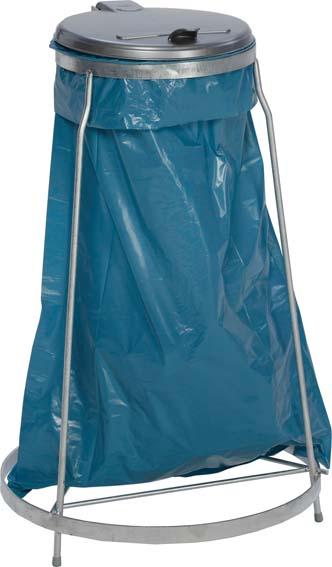 Produktbild von VAR Abfallsammler verzinkt stapelbar H 1020 mm Metalldeckel 10261 4030695102617