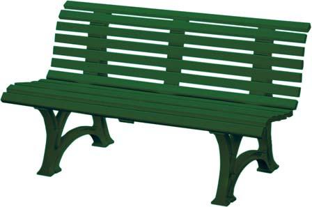 Produktbild von Blome Gartenbank HELGOLAND 3-Sitzer Länge 1500 mm grün 426032 4007248313530