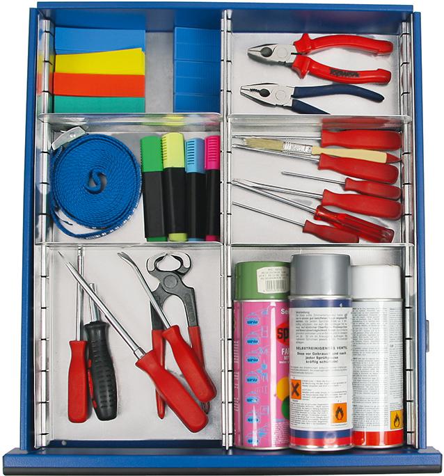 Produktbild von Stumpf Schubladeneinteilung 12 Fächer 100 mm hoch 7001106 4031068158132