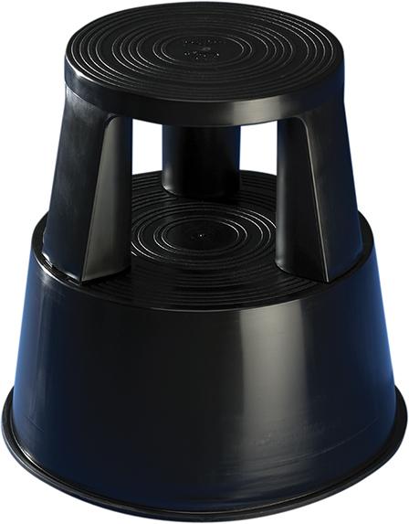 Produktbild von WEDO Rollhocker Step Kunststoff schwarz 4367073810 4003801733036