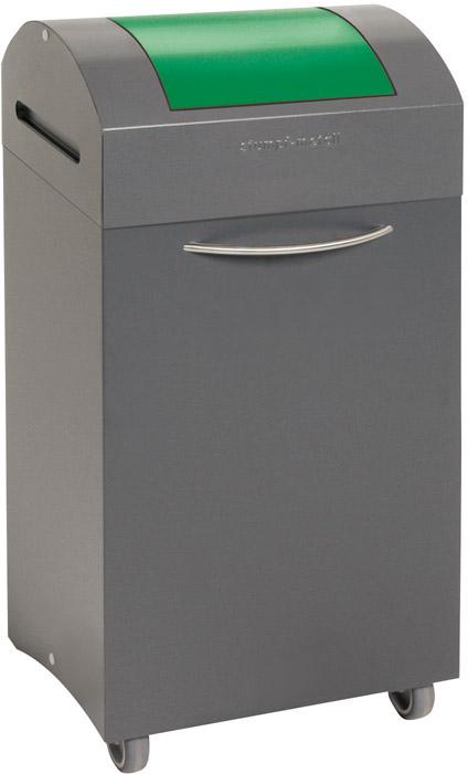Produktbild von Stumpf Wertstoffbehälter 60 l grau/grün 830x380x320mm 605-060-0-0-206 4031068096762
