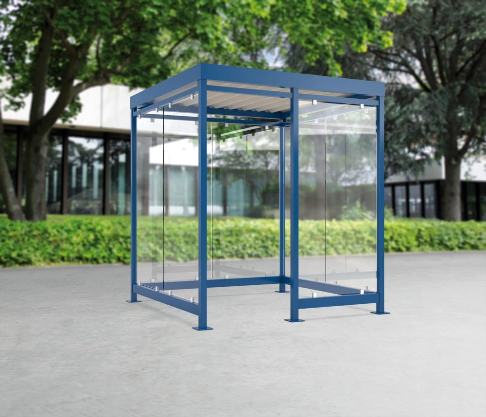 Produktbild von WSM Raucherunterstand Köln K2 b/c RAL 7016/9002 B2165xT2165xH2510 mm 102001764 4250366528342