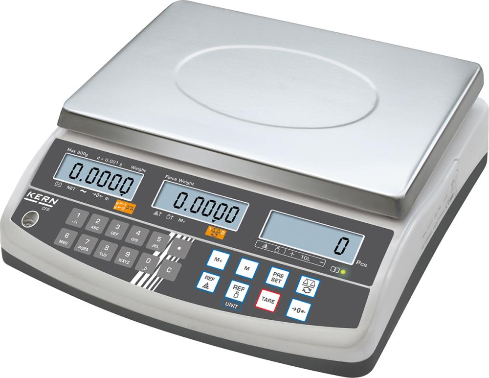 Produktbild von KERN Zählwaage Professional Zählwaage 0,0005 kg :30kg CFS 30K0.5 4045761124325