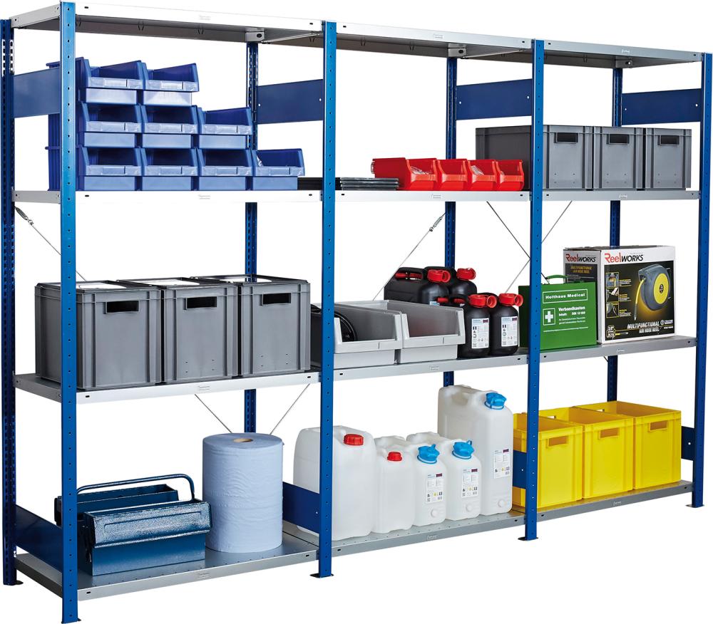 Produktbild von FORUM Steckregal Anbaufeld 2000x1000x400mm RAL 5010 4260612550 4317784947565