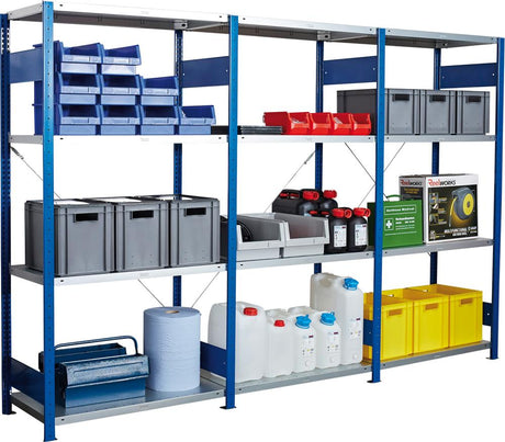 Produktbild von FORUM Steckregal Anbaufeld 2000x1000x500mm RAL 5010 4260612553 4317784947619