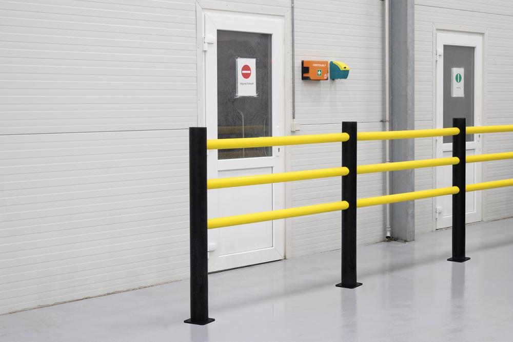 Produktbild von Dancop Holmsatz individuell für Geländer Delta Länge 350-1510 mm gelb DFFS-HI 4250912311190