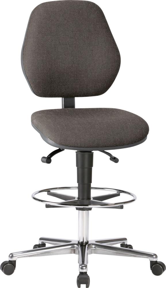 Produktbild von BIMOS Arbeitsstuhl Stoffpolster schwarz Sitzhöhe 620-870 mm mit Rollen/Fußring 4367081428 4016849769370