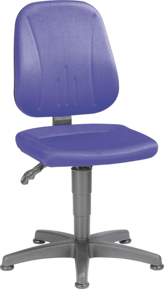 Produktbild von BIMOS Arbeitsstuhl 9650-CI02 Unitec 1 Sitzhöhe 440-620 mm mit Gleiter Stoff blau 4367066845 4016849424750