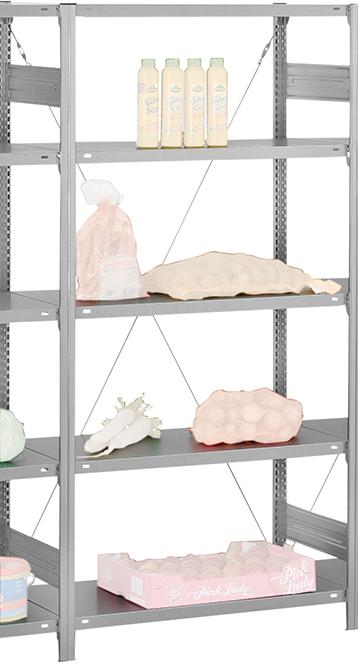 Produktbild von hofe Grundregal Edelstahl 4 Böden 1750x500x1000 mm HVG17510XM 4250623766258