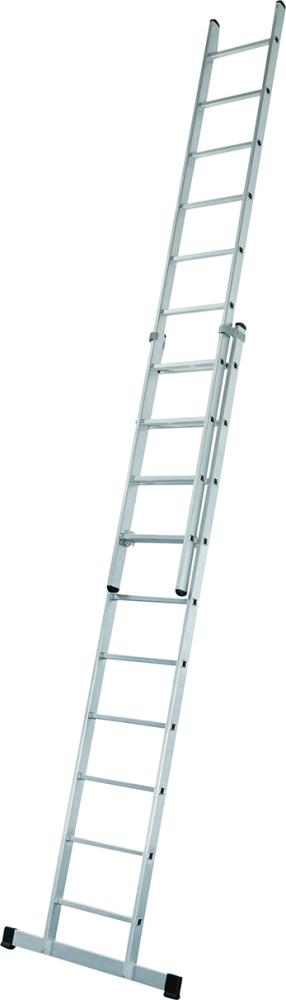 Produktbild von ZARGES Schiebeleiter Everest 2E 2x10 Sprossen Leiterlänge max 4,96 m Arbeitshöhe 5,75 m 40247 4003866402472