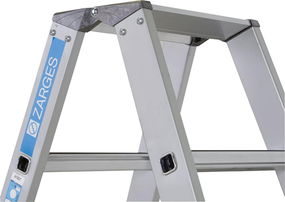 Produktbild von ZARGES Stufenleiter Saferstep B 2x6 Stufen Leiterlänge 1,70 m Arbeitshöhe 3,05 m 41306 4003866413065