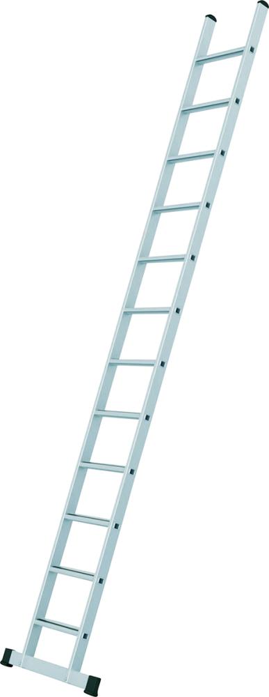 Produktbild von ZARGES Anlegeleiter Saferstep L 12 Stufen Leiterlänge 3,62 m Arbeitshöhe 4,40 m 41362 4003866413621