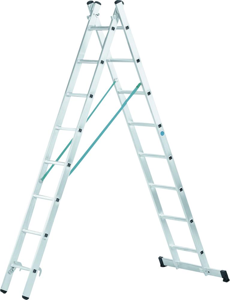 Produktbild von ZARGES Kombileiter Combimaster Plus X 2x6 Sprossen Leiterlänge max 2,98 m Arbeitshöhe 3, 42566 4003866425662