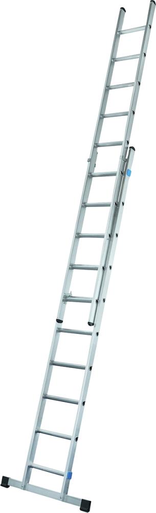 Produktbild von ZARGES Schiebeleiter 2-teilig 2 x 10 Sprossen Leiterlänge max 4,90 m Arbeitshöhe 5,65 m 44820 4003866448203