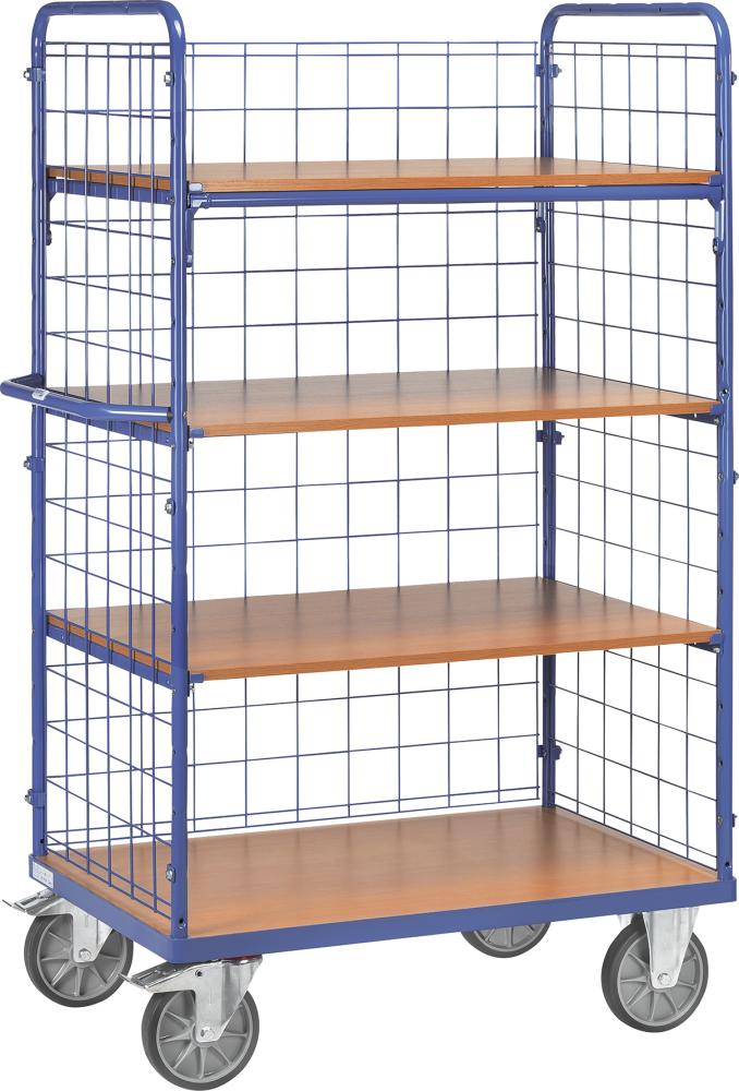 Produktbild von fetra Etagenwagen m Drahtgitter 4 Böden 1000x700mm 8412-1 4017976841212