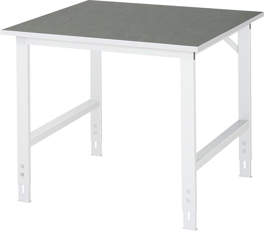 Produktbild von Rau Arbeitstisch Tom Linoleum-Platte B1000xT1000xH760-1080 mm 06-625L10-10.12 4040376152374