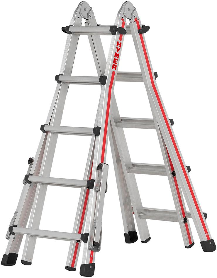 Produktbild von Hymer Teleskopleiter 4x5 Sprossen AH 5,60m 414220 4019502358478