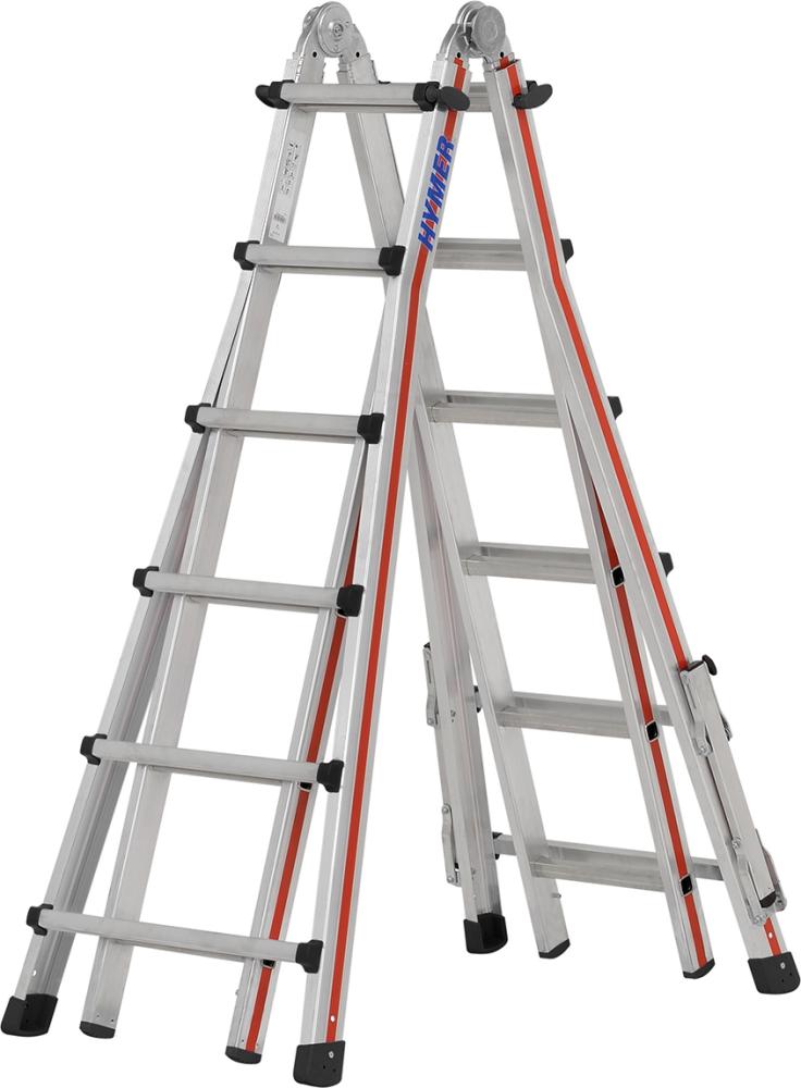 Produktbild von Hymer Teleskopleiter 4x6 Sprossen AH 6,70m 414224 4019502358485