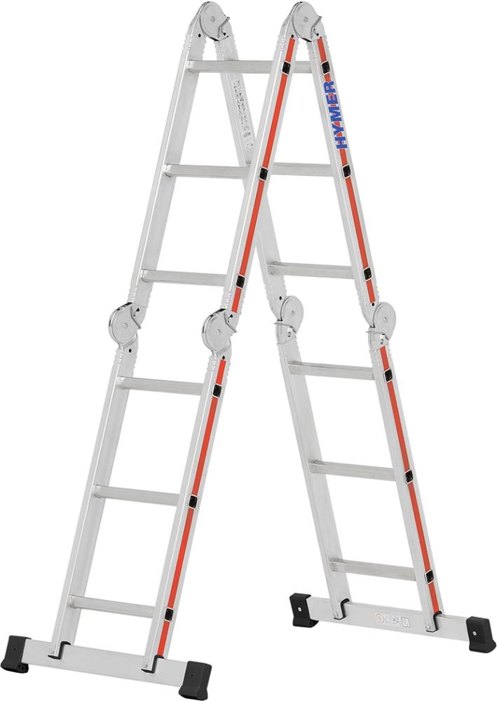 Produktbild von Hymer Vielzweckleiter 4x3 Sprossen AH 4,00m inkl. Plattform 414312 4019502361126