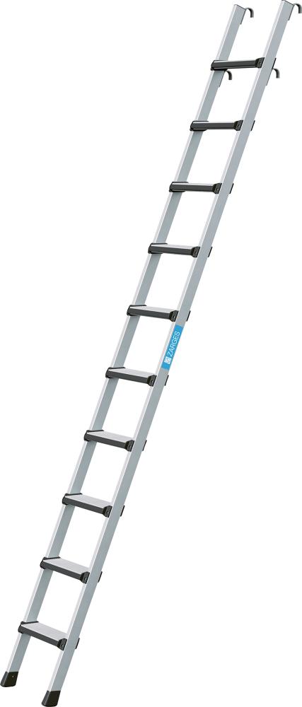 Produktbild von ZARGES Regaleinhängeleiter Z600 mit 10 gebördelten Stufen 41406 4003866414062