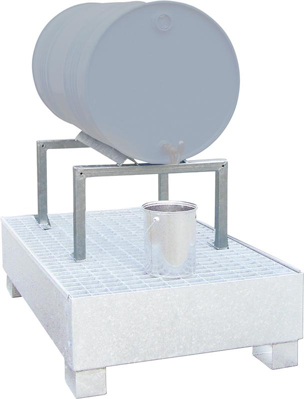 Produktbild von LaCont Fassbock Stahl für 1 Fass à 200 l feuerverzinkt P21-1701-A 4260139973835