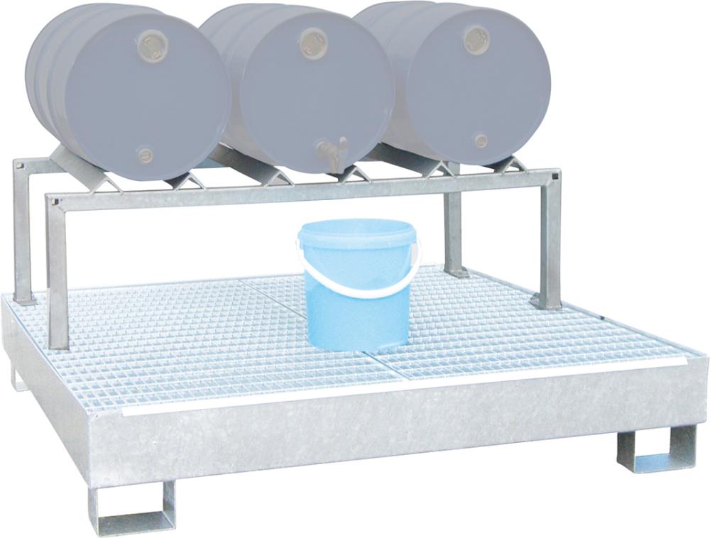 Produktbild von LaCont Fassbock Stahl für 3 Fässer à 60 l feuerverzinkt P21-1703-A 4260139973859