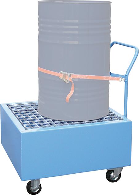 Produktbild von LaCont Auffangwanne Stahl fahrbar WSP-1OS/W lackiert P21-2406-A 4260281960059