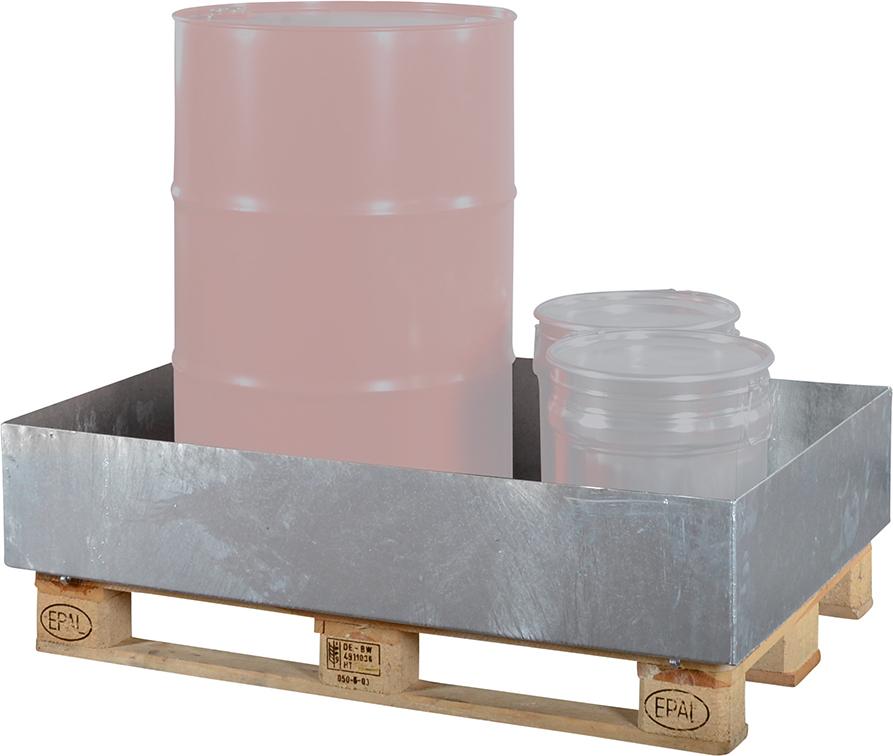 Produktbild von LaCont Auffangwanne Stahl EW 2 feuerverzinkt ohne Gitterrost P66-1301-A 4260281960165