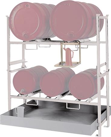 Produktbild von LaCont Stapelregale für Auffangwanne STR-2 feuerverzinkt R67-1104-A 4260139975693