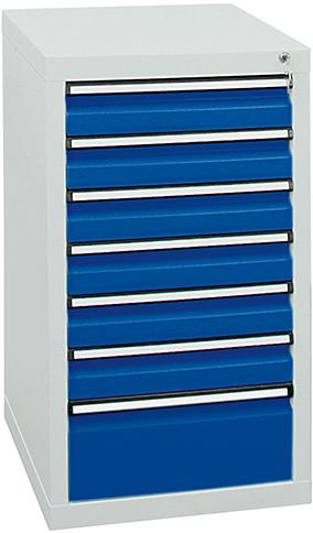 Produktbild von Stumpf Schubladenschrank 7 SL 900x500x500 mm grau/blau 7101274 4031068141929